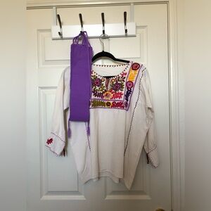 Embroidered handmade blouse from Mexico